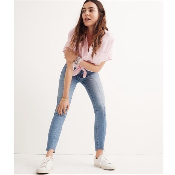 Madewell Denim - Madewell 9" High Rise Skinny Jeans Seamed Step Hem